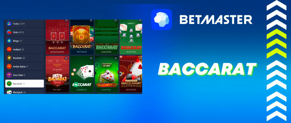 Betmaster é Baccarat