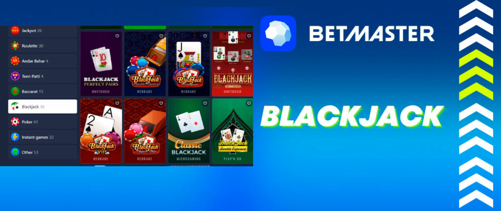 Betmaster é BlackJack