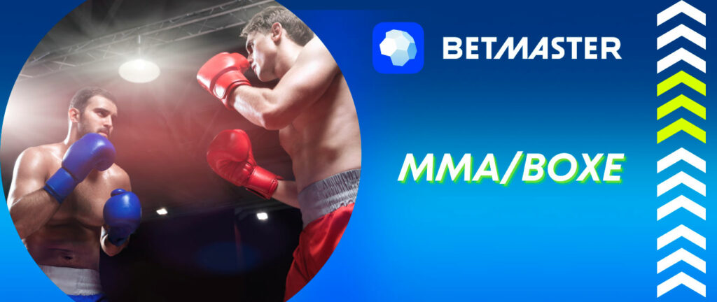 Apostando em Boxe no aplicativo Betmaster