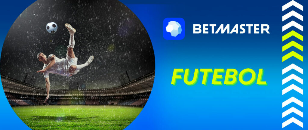 Apostando em futebol no aplicativo Betmaster