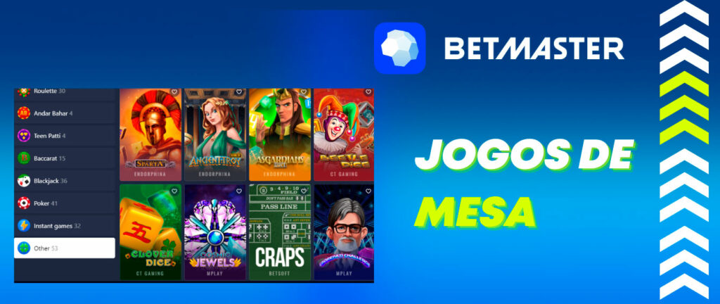 Betmaster é Jogos de Mesa