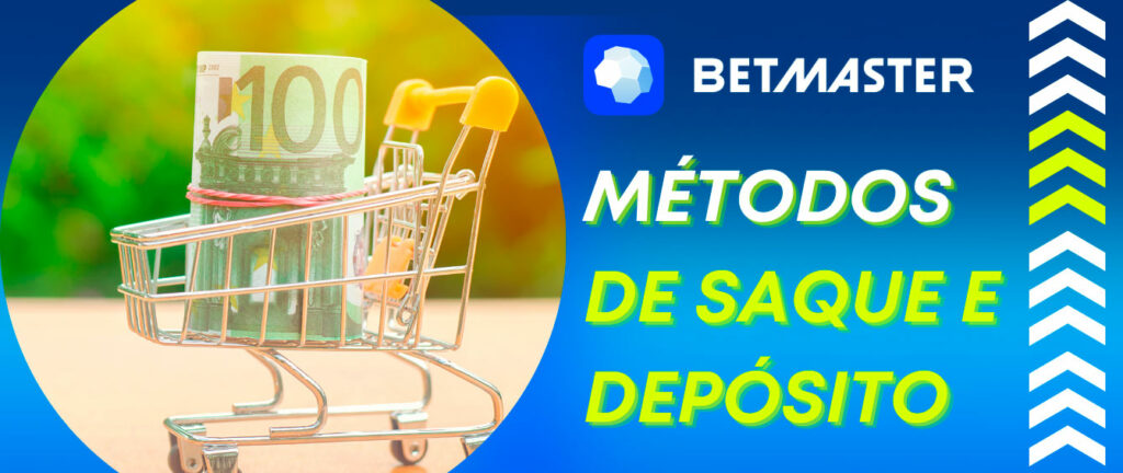 Betmaster tem vários métodos de retirada