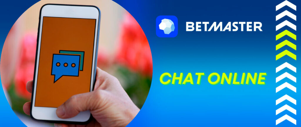 Chat online como meio de suporte na BetMaster